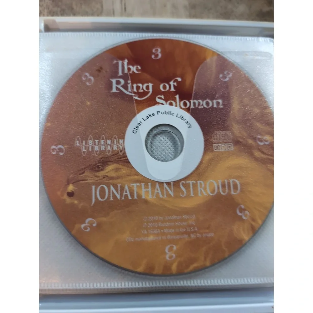 Ring of Solomon by‎ Jonathan Stroud (2010, Compact Disc) Ex Lib